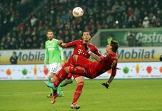Claudio Pizarro no jugó en triunfo del Bayern Munich sobre el Wolfsburgo