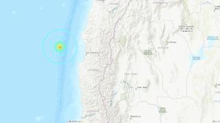 Sismo de magnitud 5,7 sacude la zona centro norte de Chile