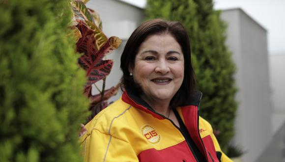 Adriana Azopardo, gerente general de DHL Express, comenta que la industria textil representaba una parte muy importante del negocio, pero este año eso ha cambiado por la pandemia.  (Foto: Anthony Niño de Guzmán)