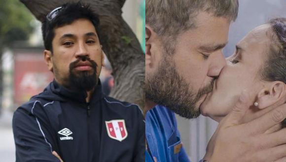 Aldo Miyashirio reaccionó así a beso de ficción entre su esposa, Érika Villalobos, y Yaco Eskenazi. (Fotos: archivo El Comercio / Difusión)