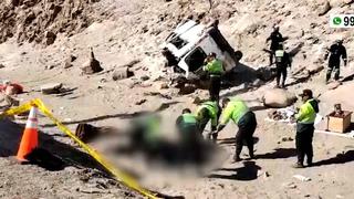 Arequipa: seis muertos deja despiste de miniván informal