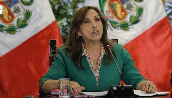 La presidenta Dina Boluarte lidera sesión extraordinaria del Consejo de Ministros. (Foto: GEC)