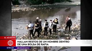 El Agustino: hallan restos de un hombre dentro de una bolsa de rafia | VIDEO
