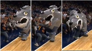 ¡Solo quería un selfie! Fanático de la NBA fue devorado por mascota de Utah Jazz