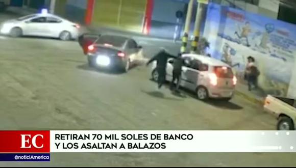Pareja es víctima de la delincuencia en Tacna. (Foto: América Noticias)