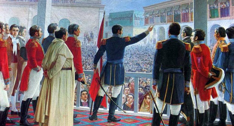 Un día como hoy en 1821 el general Don José de San Martín proclamó en Lima la independencia del Perú. (Foto: Wikimedia)