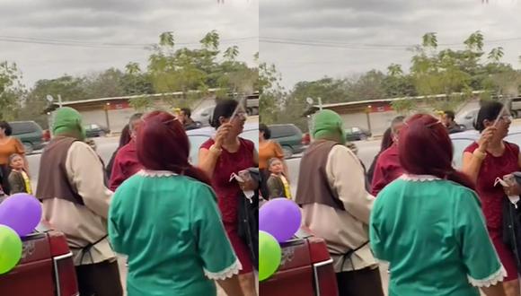 La pareja sorprendió a sus invitados con la temática. (Foto: Captura/TikTok-rocio_hr23)