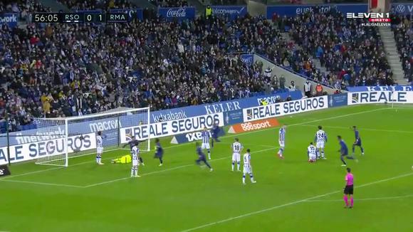 Luka Jóvic marcó el 2-0 del Real Madrid sobre Real Sociedad por la Liga Santander. (VIDEO: ELEVEN 1)