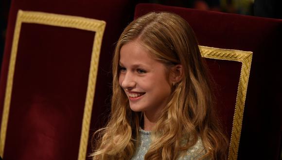 Princesa Leonor promete “servir a España” en primer discurso oficial. Foto: AFP
