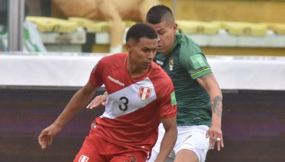 Marcos López disputó los 90 minutos del Perú vs. Bolivia por las Eliminatorias. (Foto: Daniel Miranda / @APGNoticiasBo)