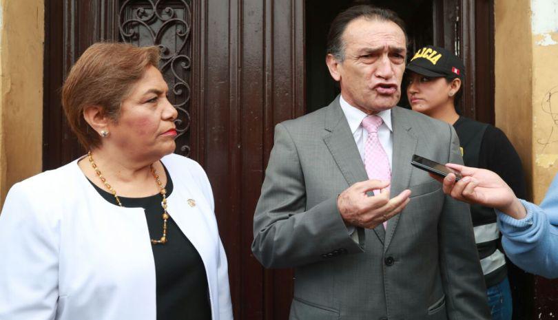 El juez Richard Concepción Carhuancho autorizó a la fiscalía para allanar dos inmuebles vinculados a Fuerza Popular en el centro de Lima y en Surco. (Foto: Juan Ponce / El Comercio)