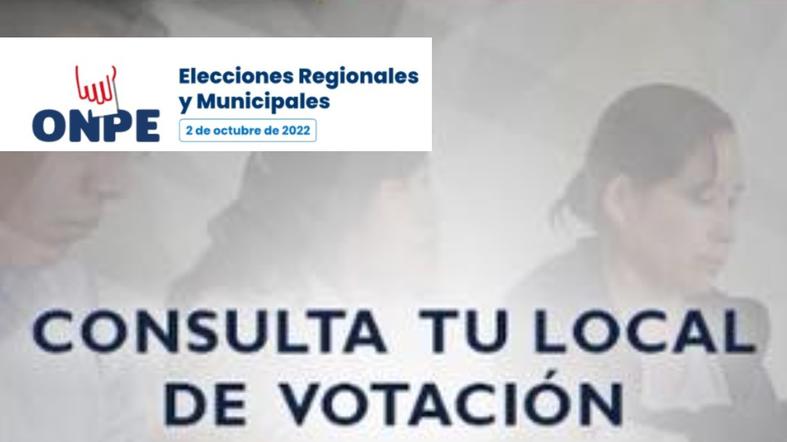 Eligetulocal vía ONPE, Elecciones Muncipales y Regionales 2022