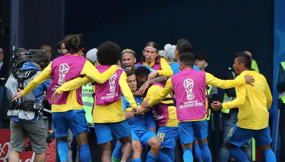 La selección de Brasil derrotó 2-0 a Costa Rica  marcando en los últimos del partido por la segunda fecha del Mundial Rusia 2018. (Foto: Reuters).