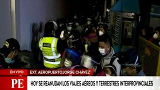 Callao: pasajeros generan caos para acceder a Aeropuerto Jorge Chávez 