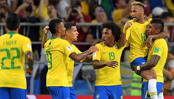 La selección de Brasil tiene mayores probabilidades de ganar la final del Mundial de Rusia 2018, según los nuevos cálculos de Goldman Sachs. (Foto: AFP)