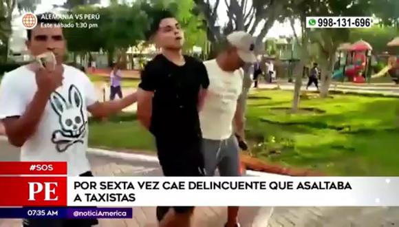Capturan a ladrón en La Victoria. (Foto: América Noticias)