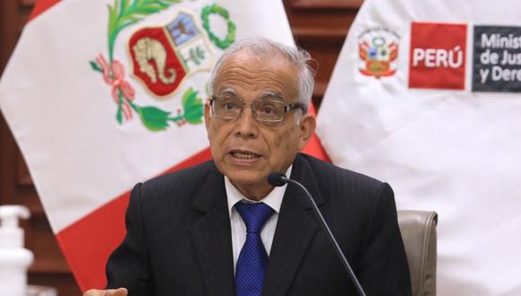 El vocero de Somos Perú, Wilmar Elera, cuestionó las declaraciones del ministro Aníbal Torres respecto a un posible indulto a Antauro Humala. (Foto: Minjusdh)