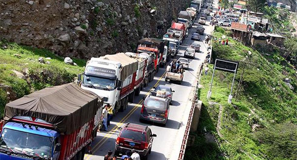 Año Nuevo 2018. MTC restringe la circulación de camiones en la Carretera Central. (Foto: Agencia Andina)