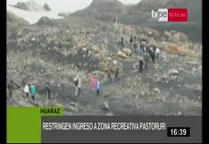 Huaraz: restringen el ingreso a zona recreativa Pastoruri por presencia de granizada y tormentas