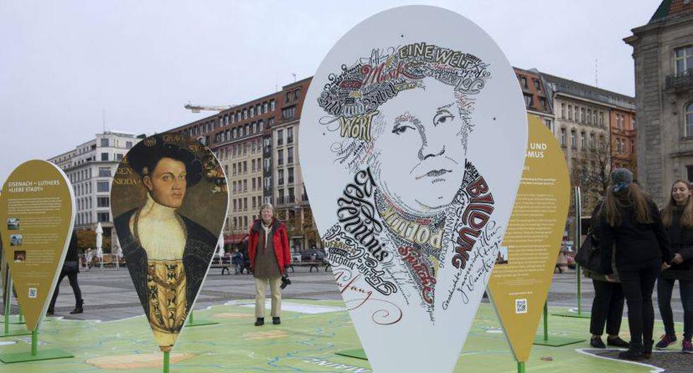 Exposición sobre Martín Lutero en Alemania. (Foto: EFE)