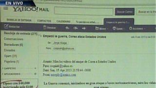 Cuidado: falso mail sobre guerra de Corea tiene contenido malicioso