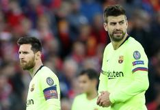 Barcelona sufrió "un bloqueo mental, pero también faltó fútbol" ante Liverpool, según Gerard Piqué
