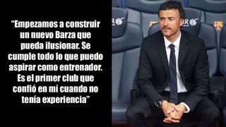 Luis Enrique: 10 frases que dejó en su presentación en el Barza