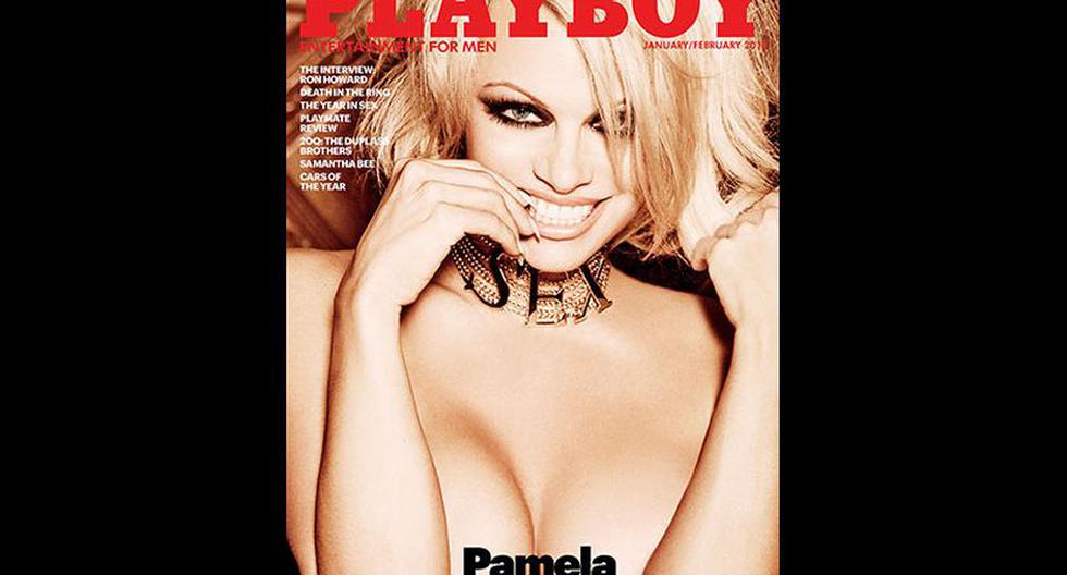 Pamela Anderson derrocha sensualidad en la portada de enero/febrero 2016. (Foto: Playboy)