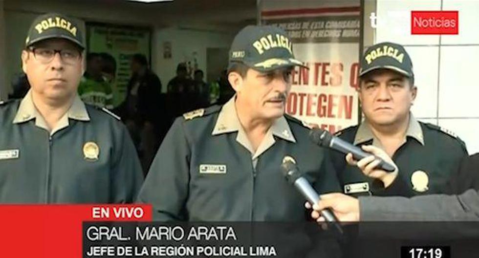 Mario Arata detalló que estas seis personas fueron detenidas por la comisión del delito contra el patrimonio en la modalidad de “receptación”. (Foto: Captura TV Perú)