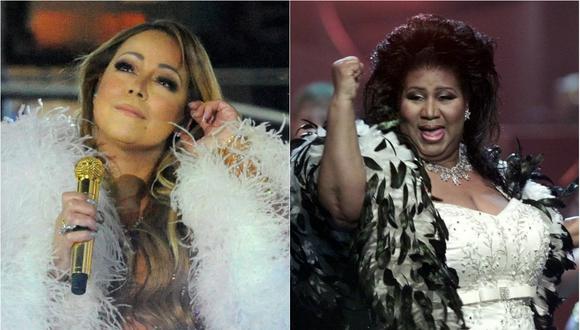 Mariah Carey y Aretha Franklin (Foto: Agencias)