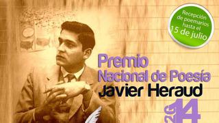 Premio Nacional de Poesía Javier Heraud amplió convocatoria