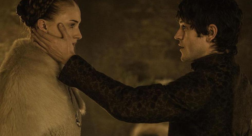 Sophie Turner es Sansa Stark e Iwan Rheon es Ramsay Bolton en 'Game of Thrones' (Foto: HBO)