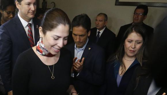 Úrsula Letona era vocera de Fuerza Popular cuando se volvió a admitir a Yeni Vilcatoma como integrante de la bancada. (Foto: GEC)