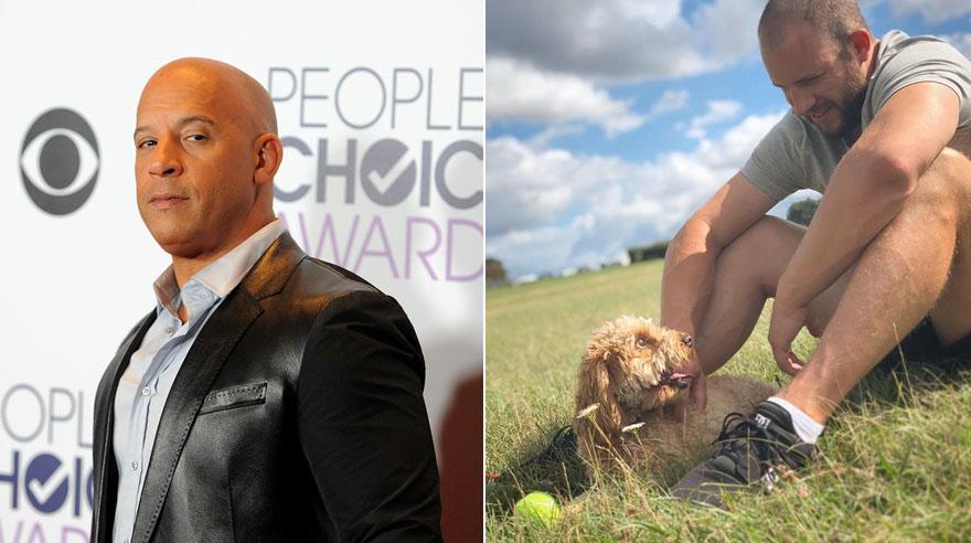 Vin Diesel y Joe Watts, su doble de acción en "Rápidos y furiosos". (Foto: Agencias/ Instagram)