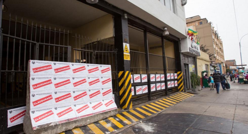 Municipalidad clausuró varios locales de empresas interprovinciales. (Foto: Difusión / Agencia Andina)