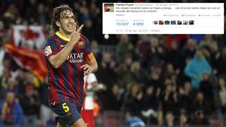 Puyol: "Me siento mejor con el escudo del Barza en el corazón"