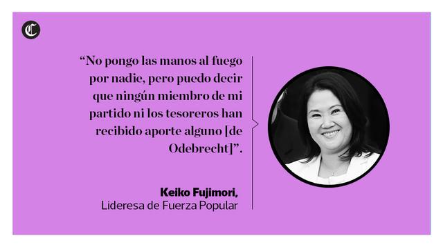 Keiko Fujimori se presentó hoy ante la Comisión Lava Jato para responder por anotación de Marcelo Odebrecht que decía: "aumentar a Keiko 500 y hacer visita". (Elaboración: El Comercio)