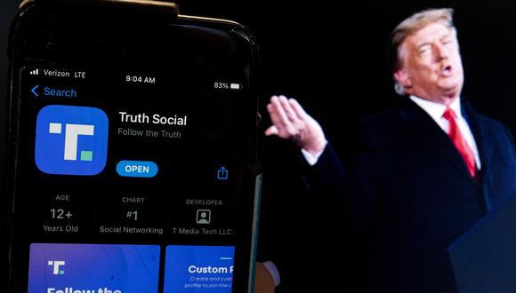 ¿Trump cerrará la red social que creó? Truth Social presenta grandes problemas financieros. (Photo by Stefani Reynolds / AFP)
