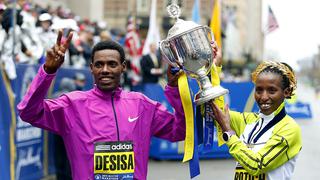 Maratón de Boston: triunfo del etíope Lelisa Desisa en imágenes