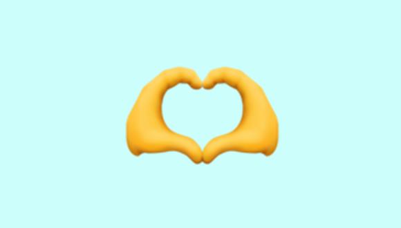 ¿Sabes realmente qué significan las manos en forma de corazón en WhatsApp? Aquí te lo decimos. (Foto: Emojipedia)