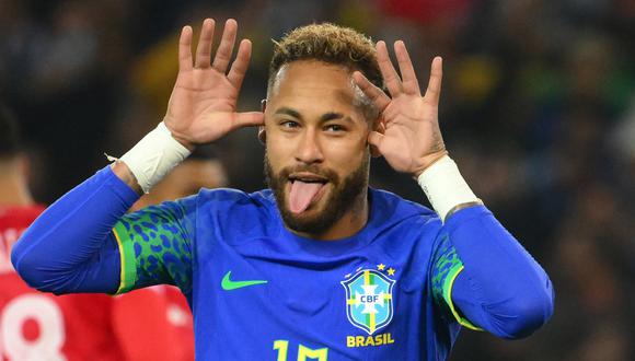 Brasil goleó 5-1 a Túnez en su último partido de preparación para el Mundial. (Foto: AFP)