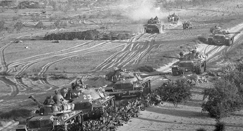 Un día como hoy, pero en 1967, terminó la Guerra árabe-israelí de los Seis Días en la que Israel ocupa Gaza, Cisjordania, Jerusalén oriental, los Altos del Golán sirios y el Sinaí egipcio. (Foto: Getty Images)