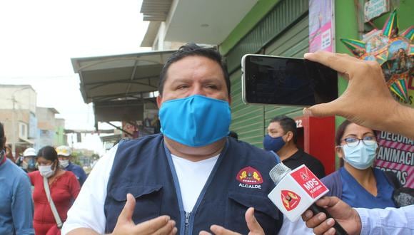 El alcalde Briceño fue arrestado dentro de un inmueble, en el pueblo joven Miraflores. Será investigado por violar las normas sanitarias e incumplir el estado de emergencia. (Foto: Cortesía).