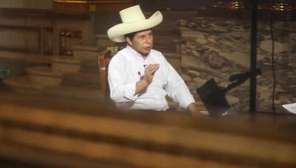 El presidente Pedro Castillo aseguró, durante una entrevista con la cadena de noticias CNN, que a él nadie lo puso “en un espacio de inducción” para ser mandatario. (Foto: Presidencia).