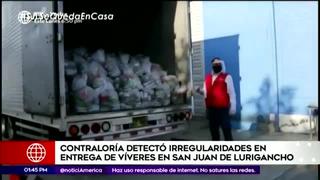 Coronavirus en Perú: Contraloría detecta irregularidades en entrega de víveres en SJL