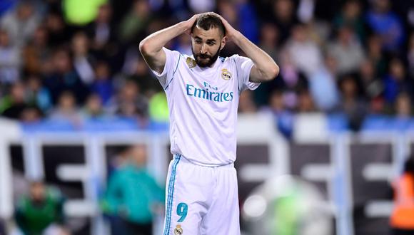 Zinedine Zidane deposita toda su confianza en Benzema, a pesar de que el galo no haya podido anotar en la victoria del Real Madrid al Málaga (Foto: AFP)