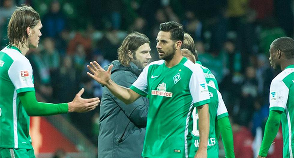 Claudio Pizarro hizo historia con el Werder Bremen por la Bundesliga, no solo por su gol número 181 en el fútbol alemán (Foto: Facebook - Werder Bremen)