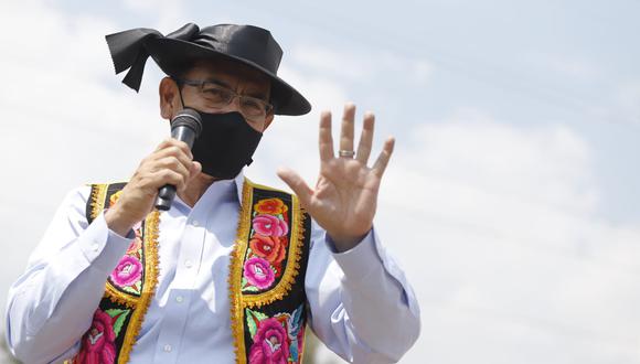 Martín Vizcarra declaró sobre el debate del pleno desde Huancayo, donde viajó luego de ejercer su defensa. (Foto: Presidencia)