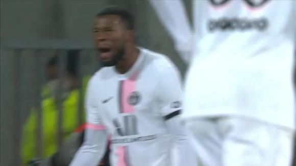 Wijnaldum anotó el empate de PSG ante Lens. (Video: ESPN)