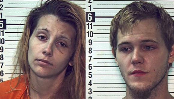Jakayo Scott Frye y Shyann Marie Hills, ambos de 22 años, fueron acusados el miércoles en Pensilvania de docenas de crímenes. (AP)